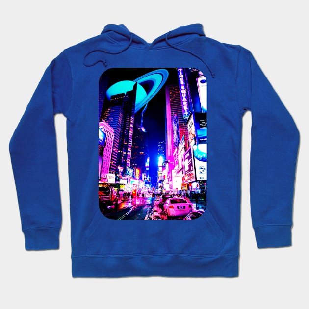 Blue rings Hoodie by James Garcia